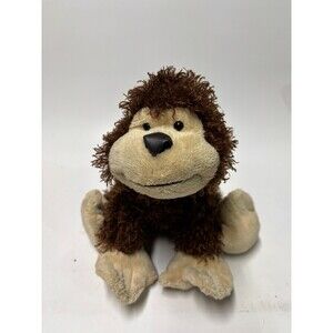 Webkinz Curly Furry Brown Cheeky Monkey 8" Plush #HM080 Ganz No Code